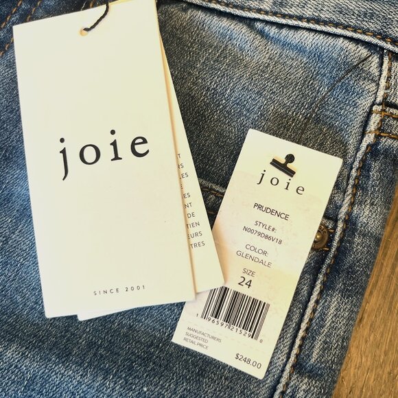 NWT - Designer Joie Prudence Bootcut Jeans - Glendale Blue - Size 24 - Picture 3 of 3